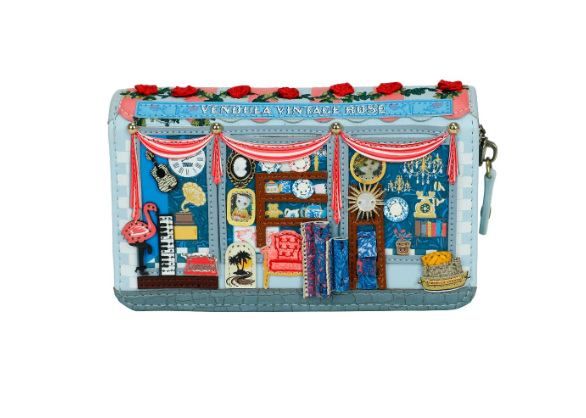 Vendula Vintage Rose Medium Ziparound Wallet