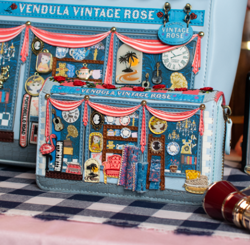 Vendula Vintage Rose Medium Ziparound Wallet