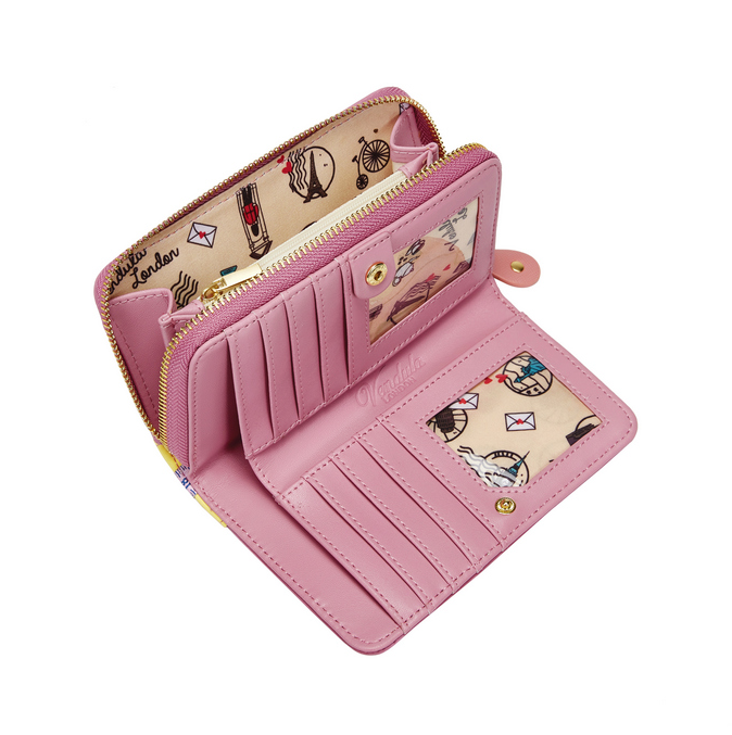 Vendula Sewing Shop Raspberry Edition Medium Ziparound Wallet