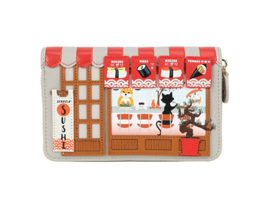 PREORDER Vendula Sushi Grey Edition Medium Ziparound Wallet