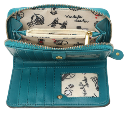 Vendula Sugar and Spice Coffee Shop Medium Ziparound Wallet