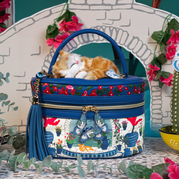 Vendula Gardens of the World Greece Sleeping Mimi Vanity Bag