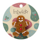 Erstwilder Merry Menagerie Gingerbread Man Simplified Mini Brooch