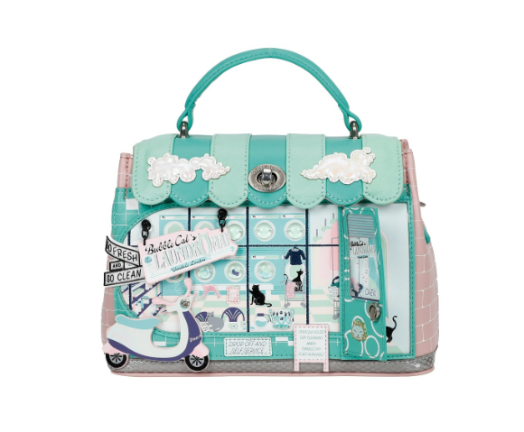 Vendula Bubble Cats Laundromat Mini Grace Bag