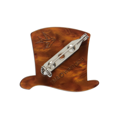 Erstwilder Mr Wonkas Hat Mini Brooch