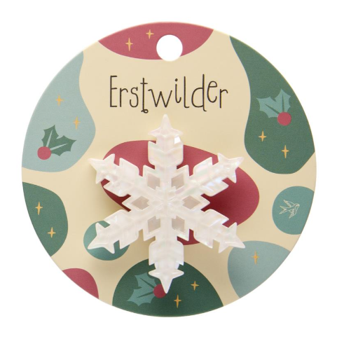 Erstwilder Merry Menagerie Snowflake Simplified Mini Brooch