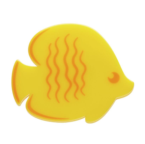 Erstwilder Great Barrier Reef Yellow Fish Simplified Mini Brooch