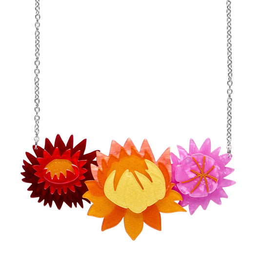 Erstwilder Australiana Strawflowers Necklace