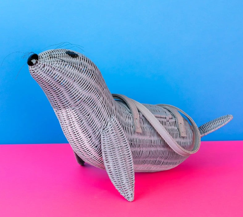 Wicker Darling Neil the Seal Bag
