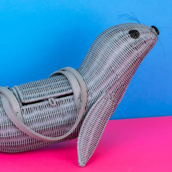 Wicker Darling Neil the Seal Bag
