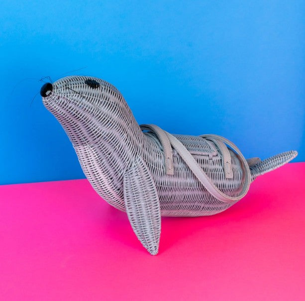 Wicker Darling Neil the Seal Bag