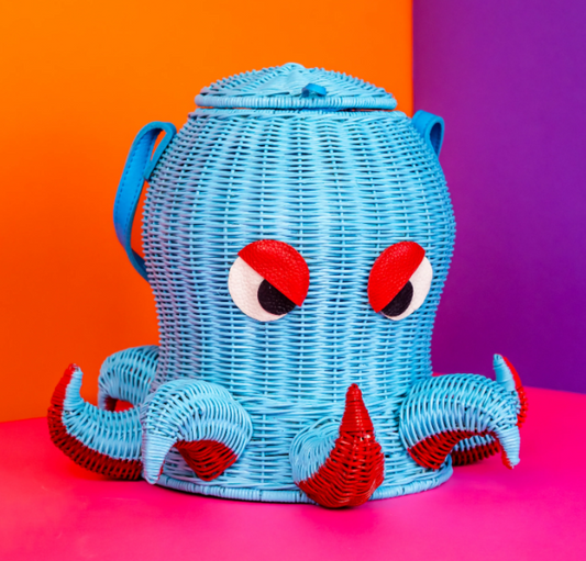 Wicker Darling Cephalopurse the Octopus Bag