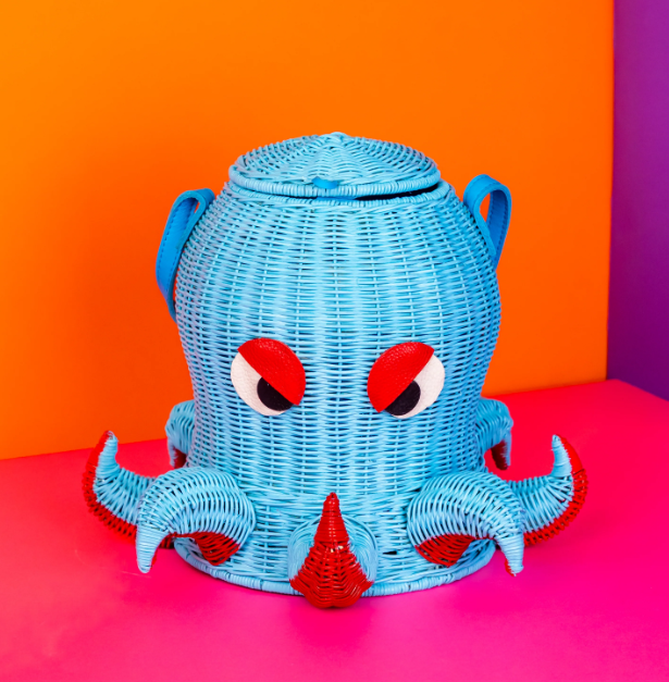 Wicker Darling Cephalopurse the Octopus Bag