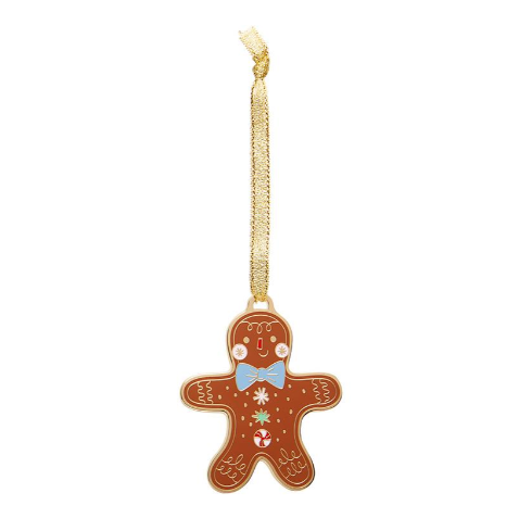 Erstwilder Merry Kitschmas Santas Snack Enamel Tree Ornament