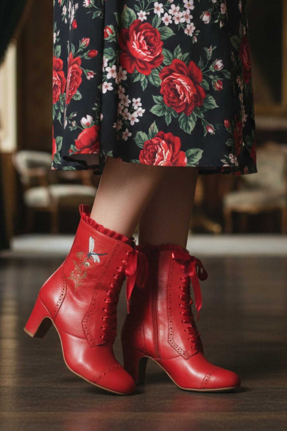 The Vibe is Damselfly Winter Berry Boots