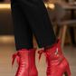 The Vibe is Damselfly Winter Berry Boots
