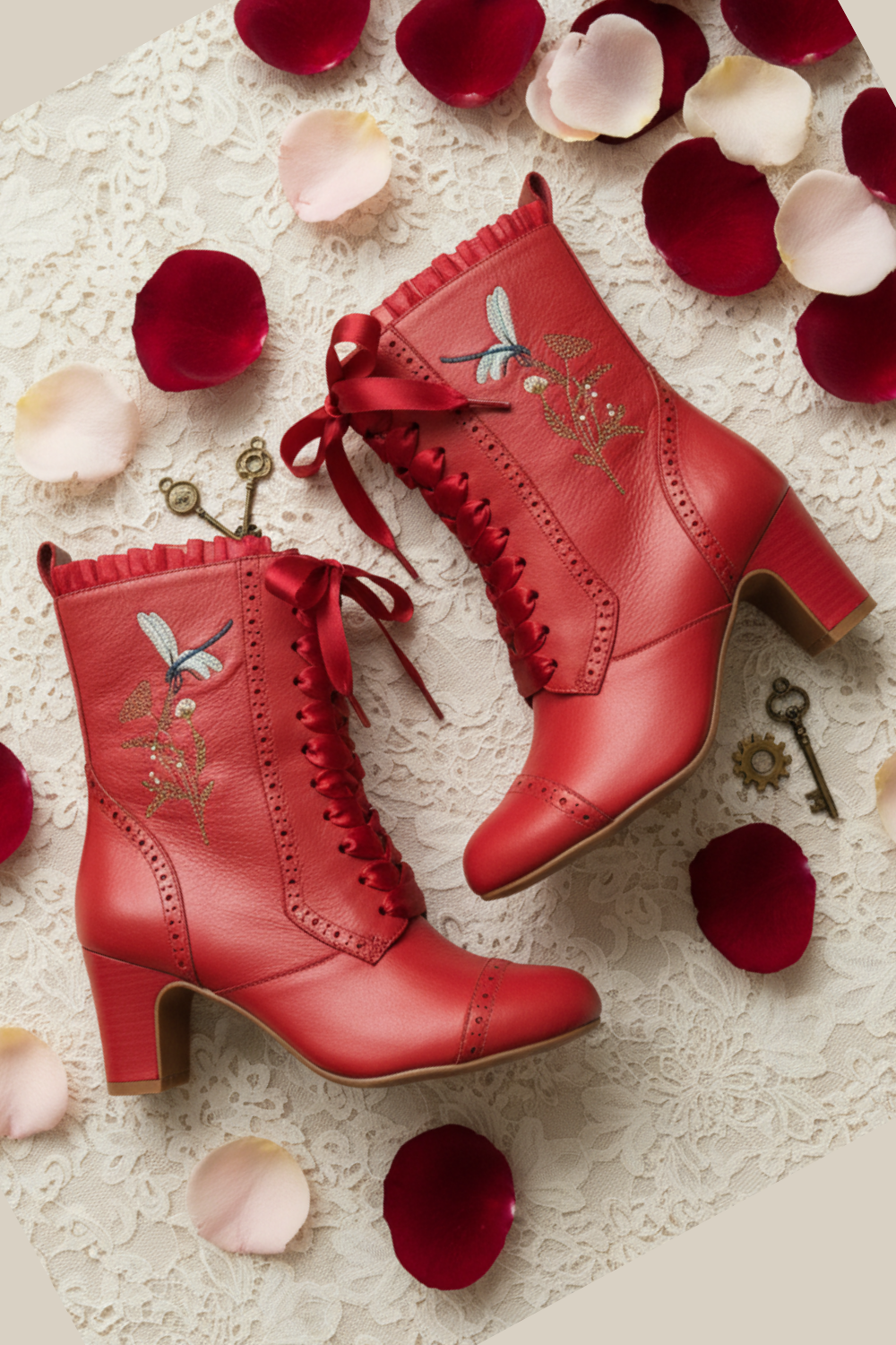 The Vibe is Damselfly Winter Berry Boots