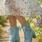 The Vibe is Damselfly Soft Blue Boots