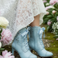 The Vibe is Damselfly Soft Blue Boots
