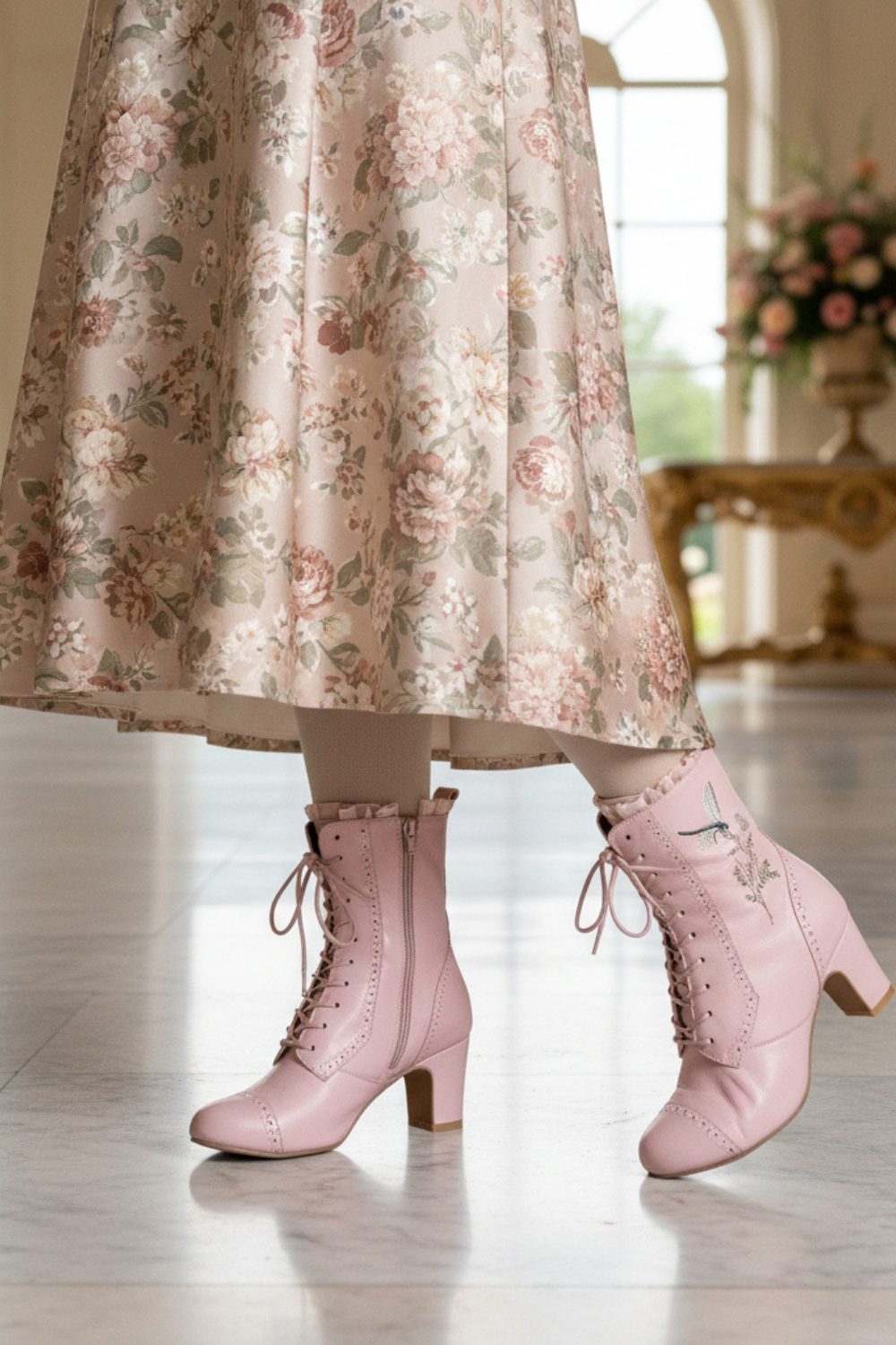 The Vibe is Damselfly Blush Boots