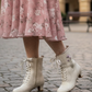 The Vibe is Lavende Dream Dove Grey Boots