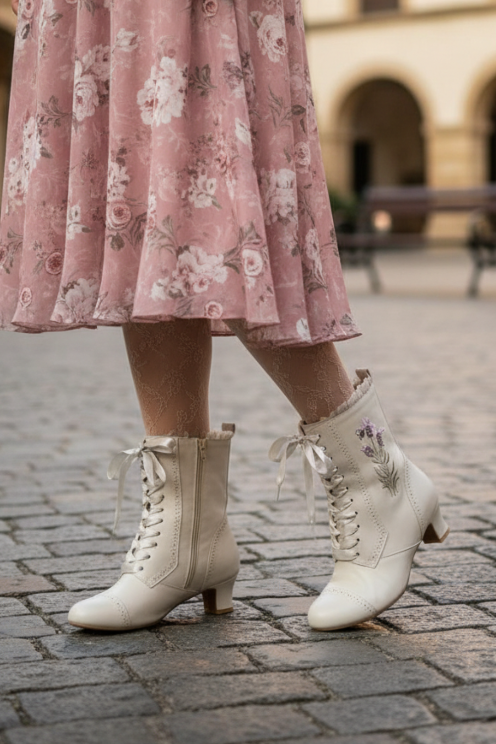 The Vibe is Lavende Dream Dove Grey Boots