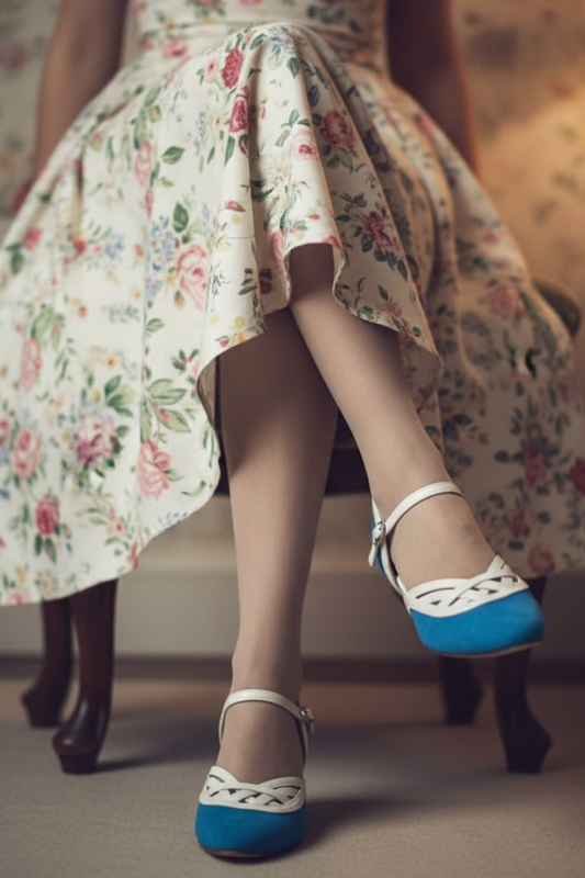 The Vibe is Enchanted in Bright Blue and White