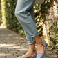 The Vibe is Enchanted in Soft Blue with Coral