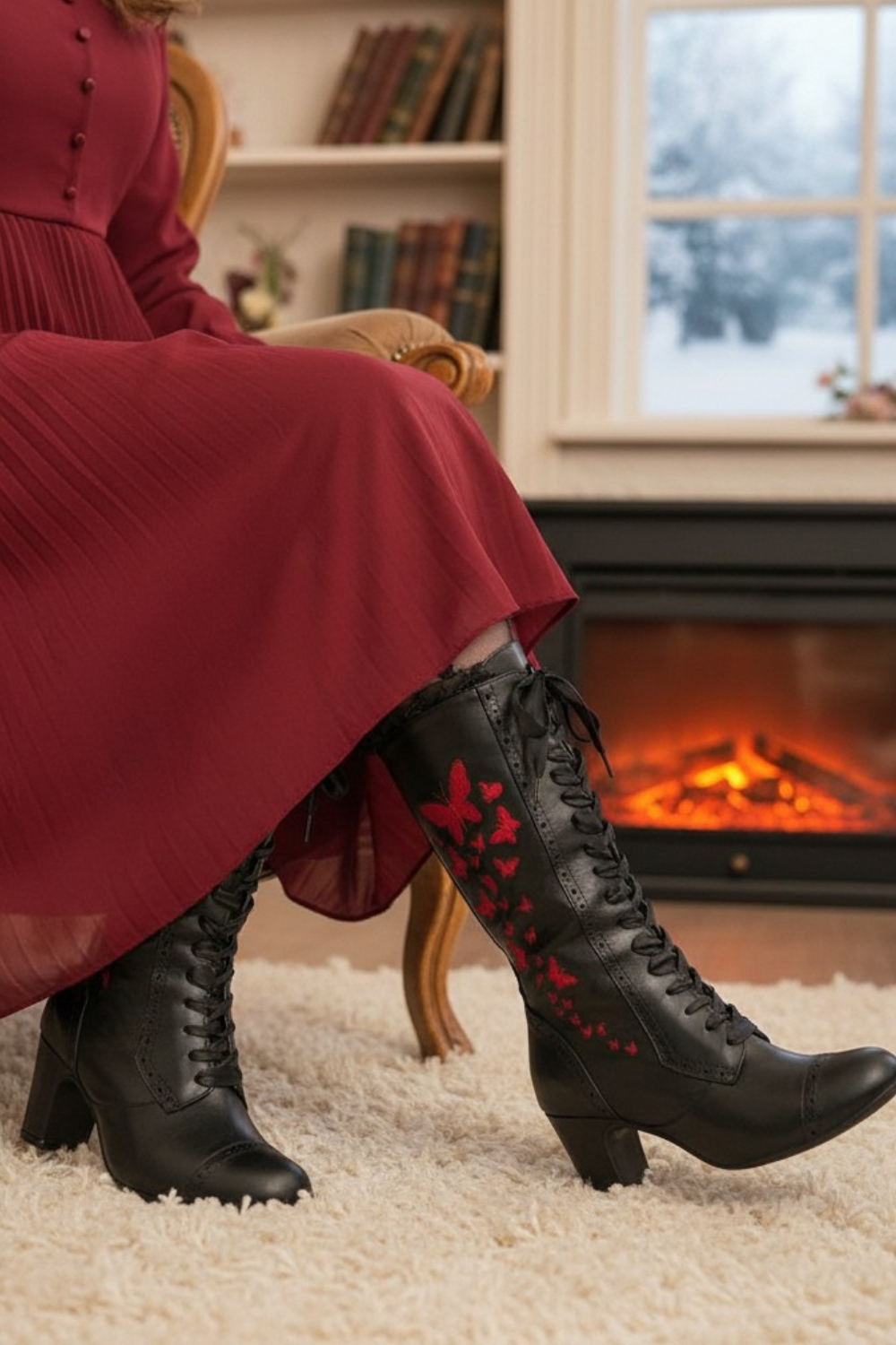 The Vibe is Farfalla Black Boots