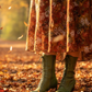 The Vibe is Farfalla Olive Green Boots