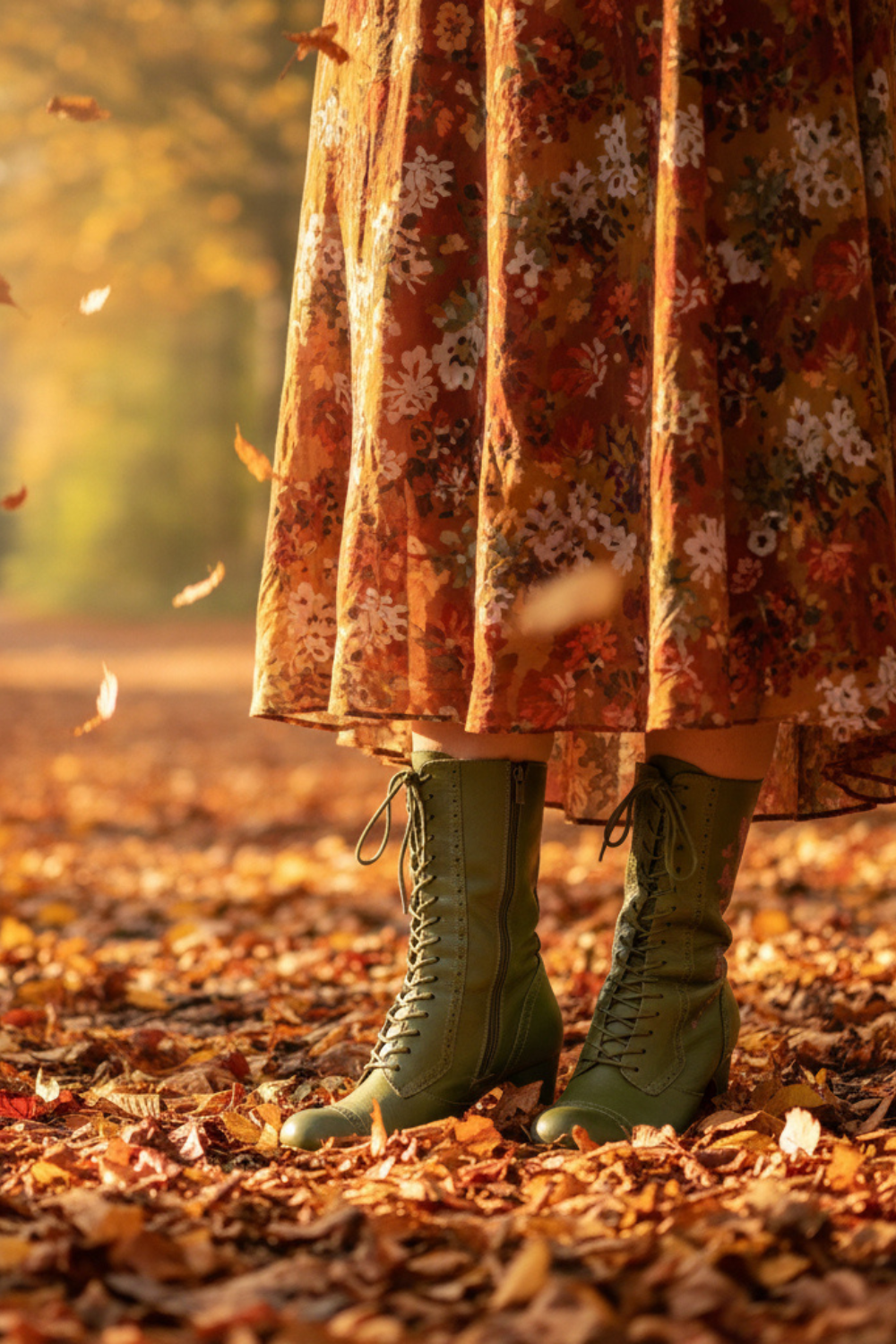 The Vibe is Farfalla Olive Green Boots