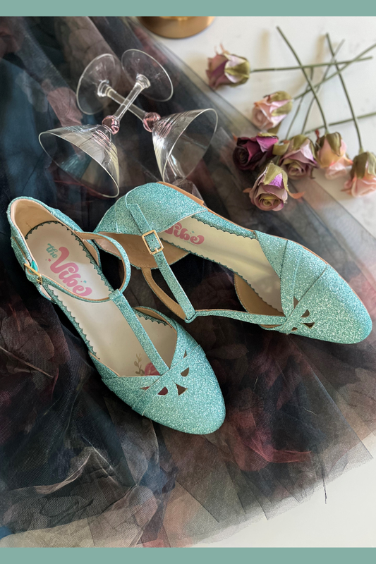 The Vibe is Home Before Midnight Ice Blue Sparkles