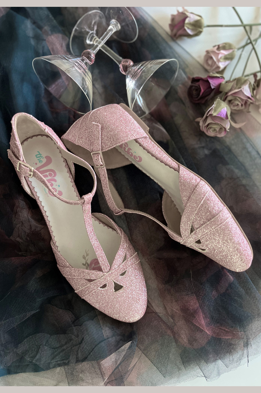 The Vibe is Home Before Midnight Soft Pink Sparkles