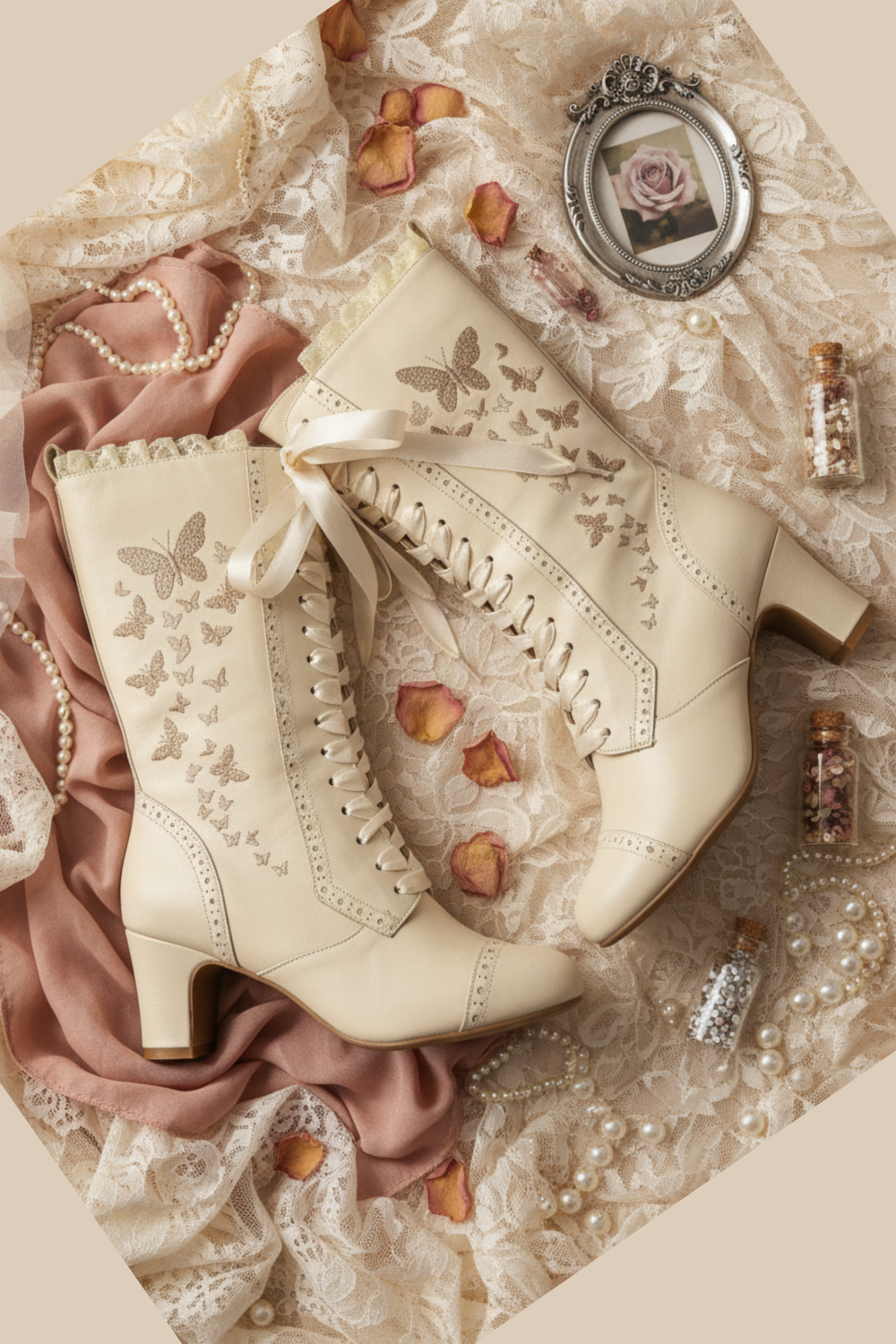 The Vibe is Farfalla Latte Boots