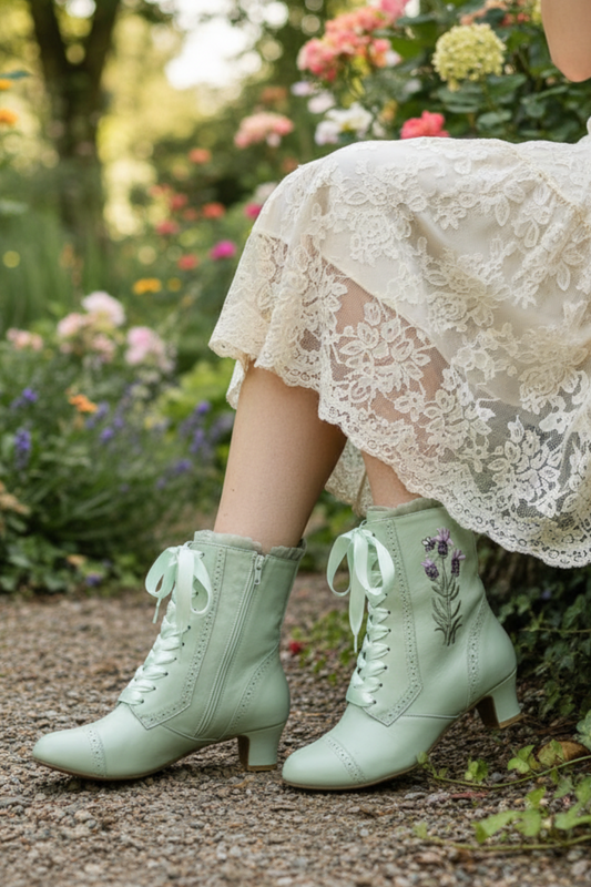 The Vibe is Lavende Dream Soft Sage Boots