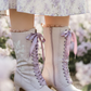 The Vibe is Farfalla Lilac Boots