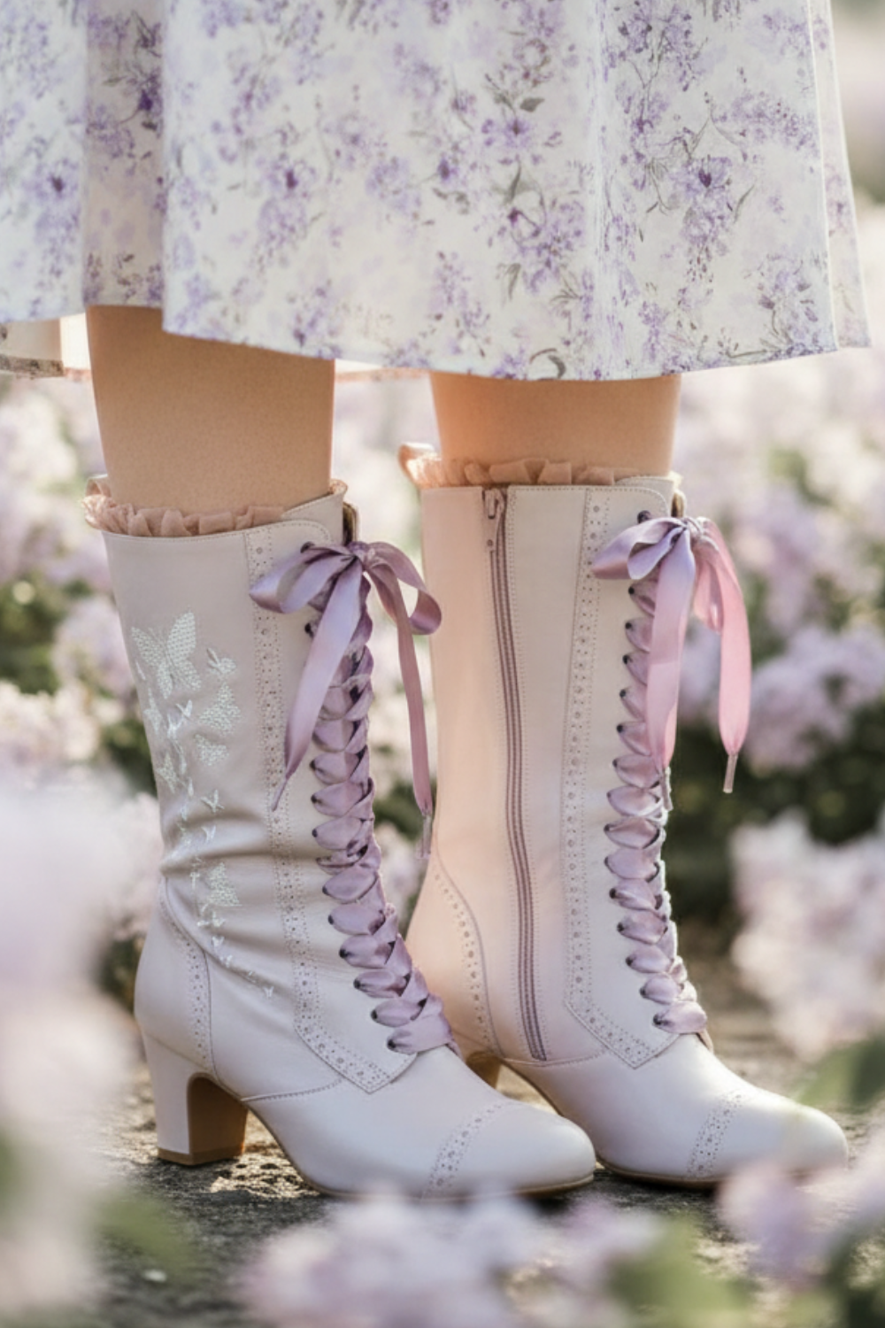 The Vibe is Farfalla Lilac Boots