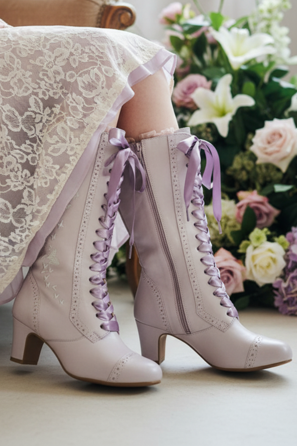 The Vibe is Farfalla Lilac Boots