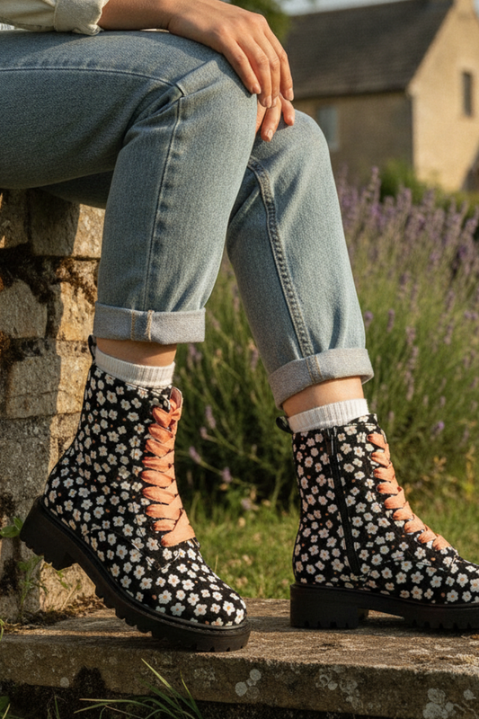 Shoe Fun Freya Noir Bloom Boot