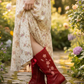 The Vibe is Sakura Red Boots