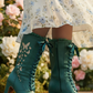 The Vibe is Farfalla Teal Boots