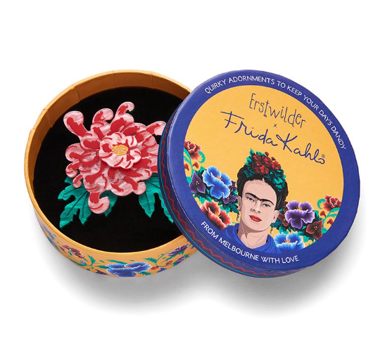 Erstwilder Frida Kahlo Passion is a Bridge Brooch