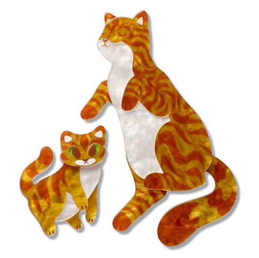 Erstwilder By Your Side Purrfect Harmony Brooch Pair