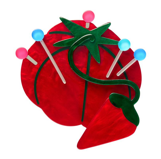 Erstwilder Arts and Crafts Classic Pin Cushion Brooch