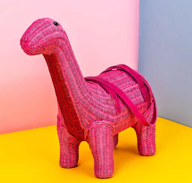 Wicker Darling Anne the Pink Bronte Saurus