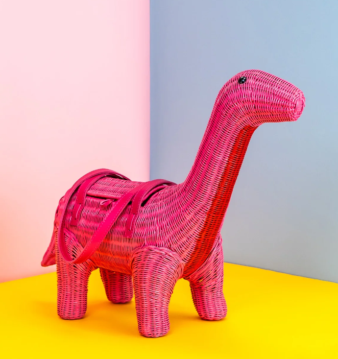 Wicker Darling Anne the Pink Bronte Saurus