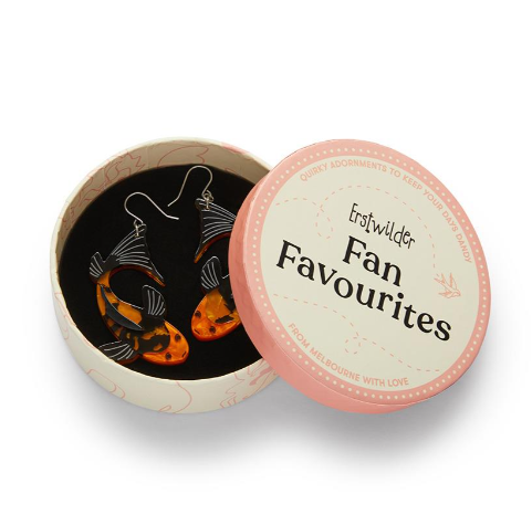 Erstwilder Fan Favs Playing Koi Drop Earrings