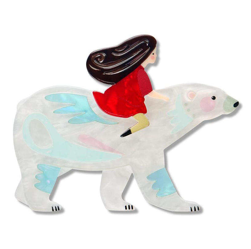 Erstwilder Pete Cromer Fairy Tales Polar Adventure Brooch