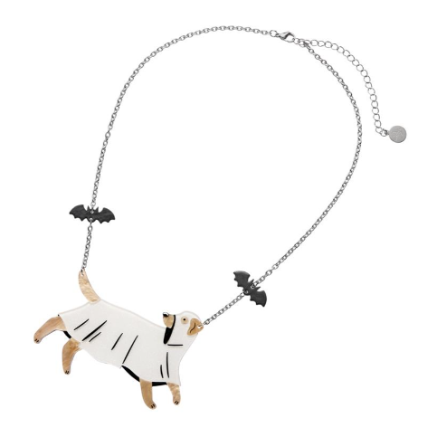 Erstwilder Megan Roy Haunted at Heart Poltergeist Pooch Necklace