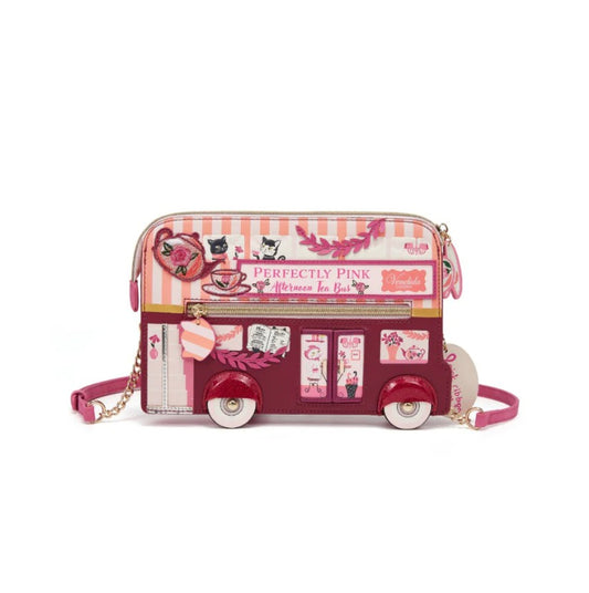 Vendula Perfectly Pink Afternoon Tea Bus Pouch Bag